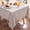 White/Blue, variant on MeyJey 60”x84” Tablecloths for Rectangle Tables, Waterproof Linen Cotton Farmhouse Table Cloths with Tassel for Kitchen Dining, Blue