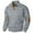 Gray, variant on Dxzfnsa Men's Fall Hoodless Sweatshirt Casual Standing Collar Long Sleeve Jackets Knit Color Blocking Button Sweatshirts Slim Lightweight Pullover Sweatshirts