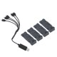 thumbnail image 3 of Paquete de baterías de polímero de litio de 3,7 V y 1200 mAh, alta eficiencia para drones E58, L800, JY019 y S168, juego de 4, seguridad mejorada, 3 of 8