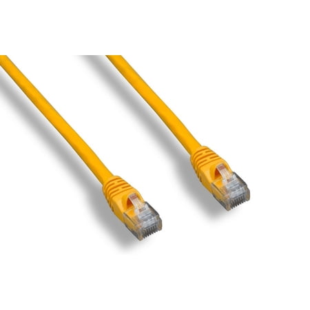 10ft Cat6 UTP 550MHz Copper Patch Cable Category 6 Unshielded Twisted Pair Snagless Network Internet Cord Molded Boots Yellow price history on PriceWatchPro