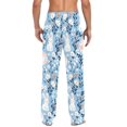 thumbnail image 4 of FORMRS Mens Pajama Pants with Pockets Cotton Sleepwear Lounge Bottoms Sizes S-2XL, Floral Easter Rabbits, 4 of 7
