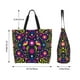 thumbnail image 5 of Balery Colorful Mexican Bolsa Tote Estilo Estético con Cremalleras, Bolsa de Hombro, Bolsa de Compras Grande y Plegable, 5 of 8