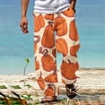 thumbnail image 3 of HCURIBAD Baggy Pants, Pants for Men Men's Casual Pants Halloween Pumpkinhead Beach Pants with Pockets 2024 New, Halloween Pants, Halloween Pajamas, (Clearance) D 2XL, 3 of 5