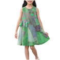 thumbnail image 2 of LOVZFMLL Robe de Princesse Imprimée de Noël pour Enfants et Filles 4-14 Ans Manches Longues Col Rond, 2 of 3