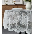 thumbnail image 2 of Warm Home Designs 60 x 84 Lace Oval Tablecloth. LTC Ivory Oval 84, 2 of 3