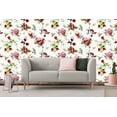 thumbnail image 3 of MuralsPrint Summer Birds and Roses Peel & Stick Wallpaper, Removable Wallpaper, 10'L x 24''W, 3 of 4