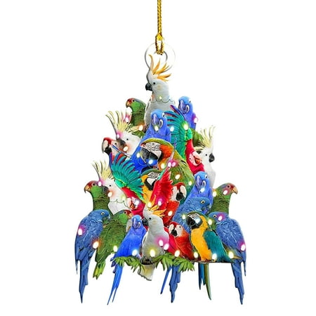 

Dianopex Christmas Decorations Chandelier Beads Acrylic Christmas Chicken Car Hanging Christmas Tree Hanging Holiday Home Decorating