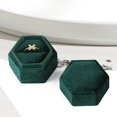 thumbnail image 1 of Caja de anillo de Boda Yinane Caja de almacenamiento en forma de regalo de joyería elegante y lujosa, 1 of 8