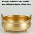 thumbnail image 3 of Jesscasday Brass Incenses Burners Tripod Base Censers for Home Worship Religious Ceremonies, 3 of 17