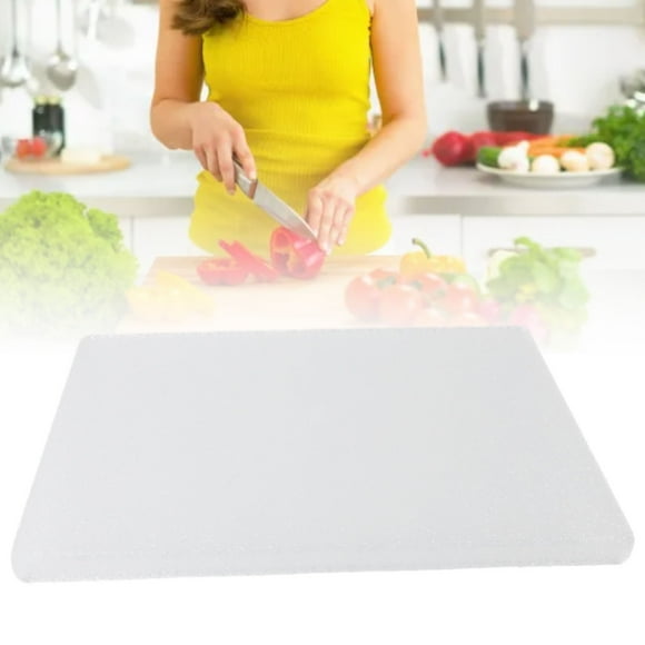 Kitchen Counter Cutting Board, Food Grade Cutting Board Acrylic Textured Easy To Clean with Counter Lip for Home Kitchen