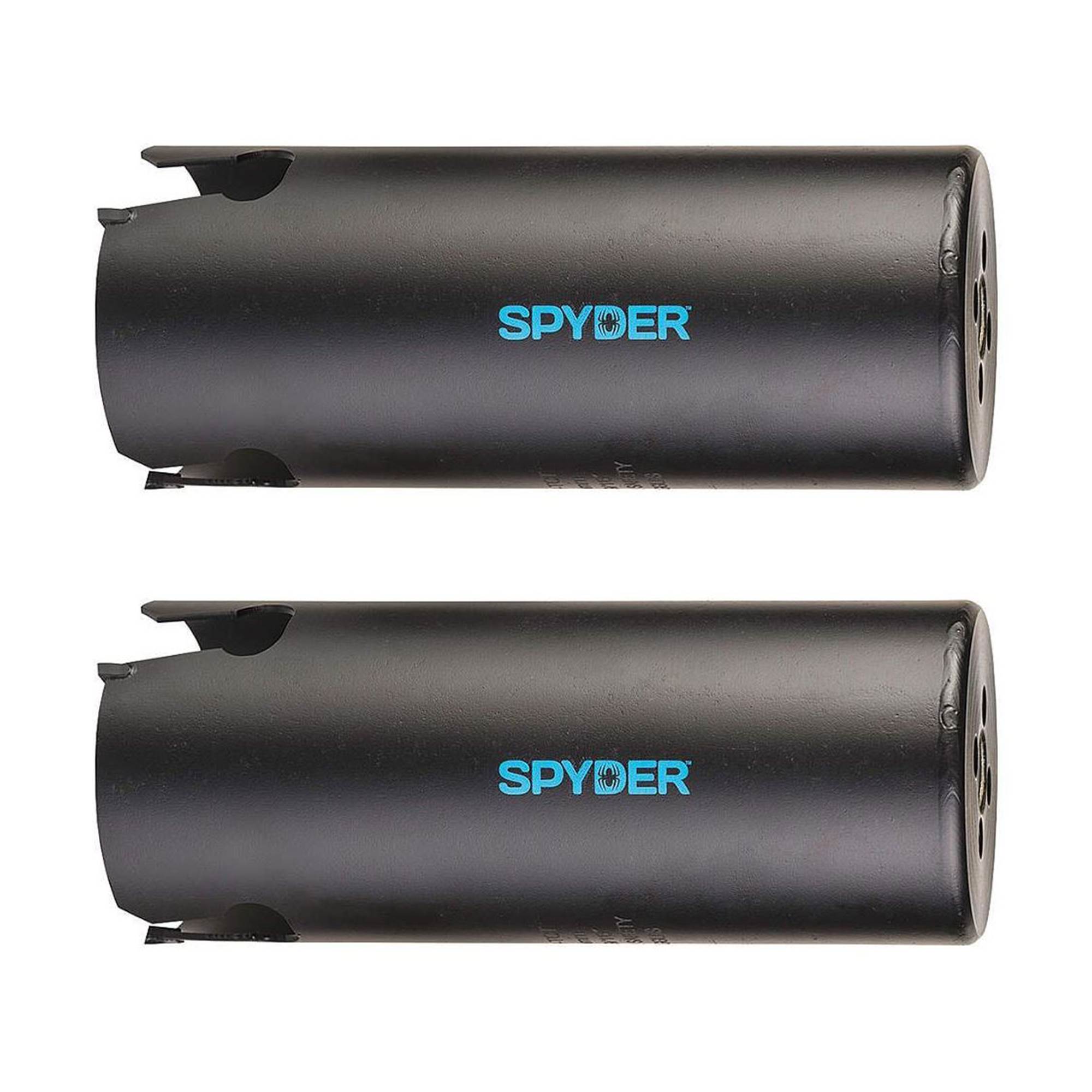 Spyder 2.56 Inch Carbide Tipped Deep Cut Hole Saw Blade Arbor Drill Bit (2 Pack)