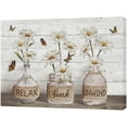 thumbnail image 2 of Farmhouse Bathroom Decor Wall Art Rustic Botanical Bathroom Pictures Canvas Print Bathroom Relax Soak Unwind Eucalyptus Butterfly Painting Prints Framed Artwork Decor for Bathroom 16"x20", 2 of 7