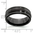 thumbnail image 6 of Edward Mirell Titanium Black Ti Triple Domed 8mm Band, 6 of 6