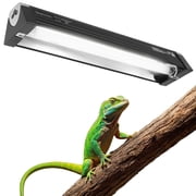 NEPTONION T5 HO UVB Reptile Light Hood, 8W Reptile Terrarium Hood with UVB 5.0 Fluorescent Lamp Tube, Suitable for Rainforest Reptiles(8W,12.5 Inches)