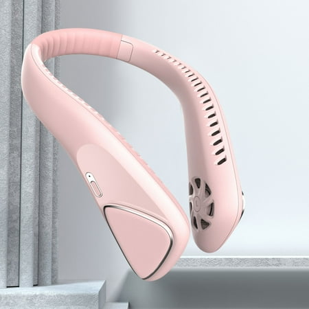

Fjofpr Portable Leafless Hanging Neck-Fan Comfortable Cooling-Neckband Electric Cooler Fans
