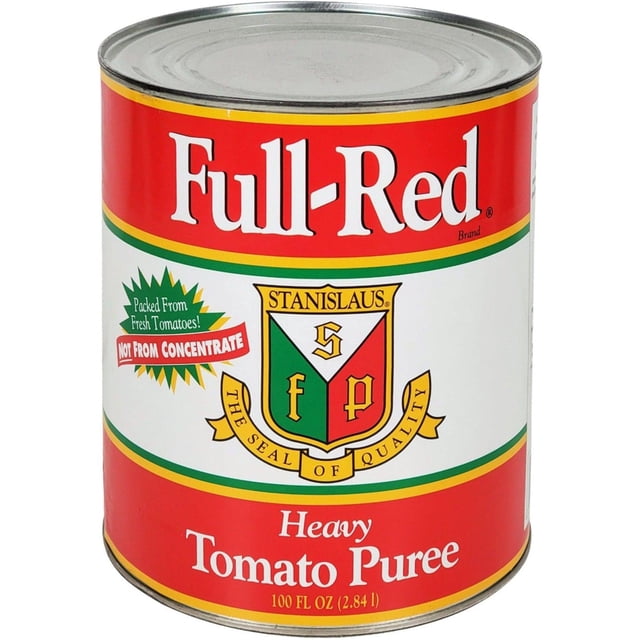 Full Red - Purée de Tomate - 1 Unité - 100 Oz - Base de Tomate Concentrée de Qualité Supérieure (1 Unité)