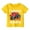 Yellow, variant on Hienoo Toddler Girls Short Sleeved Graphic T-Shirt Summer Versatile Tee Shirt