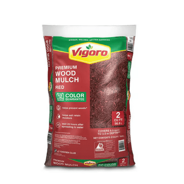 Premium Red Shredded Wood Mulch - 2 Cubic Foot Bag