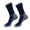 Blue, variant on Mosey 1 Pair Men Winter Sports Socks Mid-tube Thickened Soft Anti-slip Elastic Patchwork Color Matching No Odor Basketball Football Jogging Socks