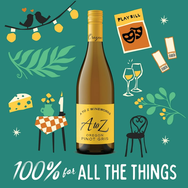 A to Z Wineworks Oregon Pinot Gris White Wine 750ml, 13.5% ABV