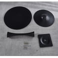 thumbnail image 3 of Round Dining Table, 31.5" Black Tulip Table Mid-Century Dining Table for 2-4 People with Round MDF Table Top, Pedestal Dining Table, End Table Leisure Coffee Table, 3 of 7