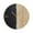 Black Round Solid Round 24" x 2" x 24", variant on CosmoLiving by Cosmopolitan 24" Brown Wooden Round Wall Clock with Marble Side