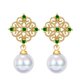 thumbnail image 1 of KADER Joyería Moissanite Diamante Perla Plata Original Mujer 925 Pendientes De Tuerca M016, 1 of 4