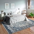 thumbnail image 4 of GLN Rugs Kumbet - Indoor, Machine Washable Area Rug 8'x10' Turkish Blue Home Carpet, 4 of 8