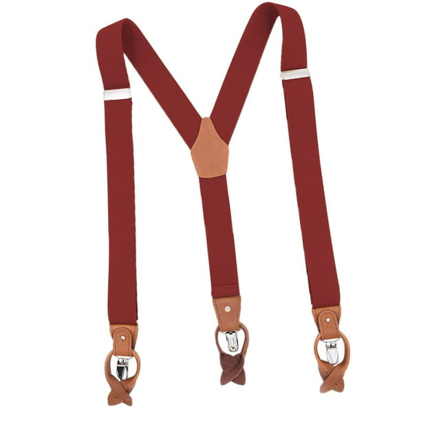 traseros en Y para hombre clips fuertes Cinturón elástico elástic juntas de cuero Accesorios de ropa Soledad Tirantes traseros Y Y