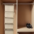 thumbnail image 4 of OULII 1Jgo Organizador Colgante Para De Tela Beige Con 6 Niveles Para Almacenamiento Vertical, 4 of 8