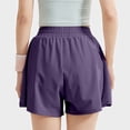 thumbnail image 5 of PIWHJQK Women Athletic Gym Yoga Shorts Women's 5 Inch Loose Style Solid Workout Shorts With Pockets Yoga Bottoms, 5 of 5
