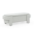 thumbnail image 5 of Upholstered Bench with Large Storage Space for the Living Room white Linen, 5 of 5
