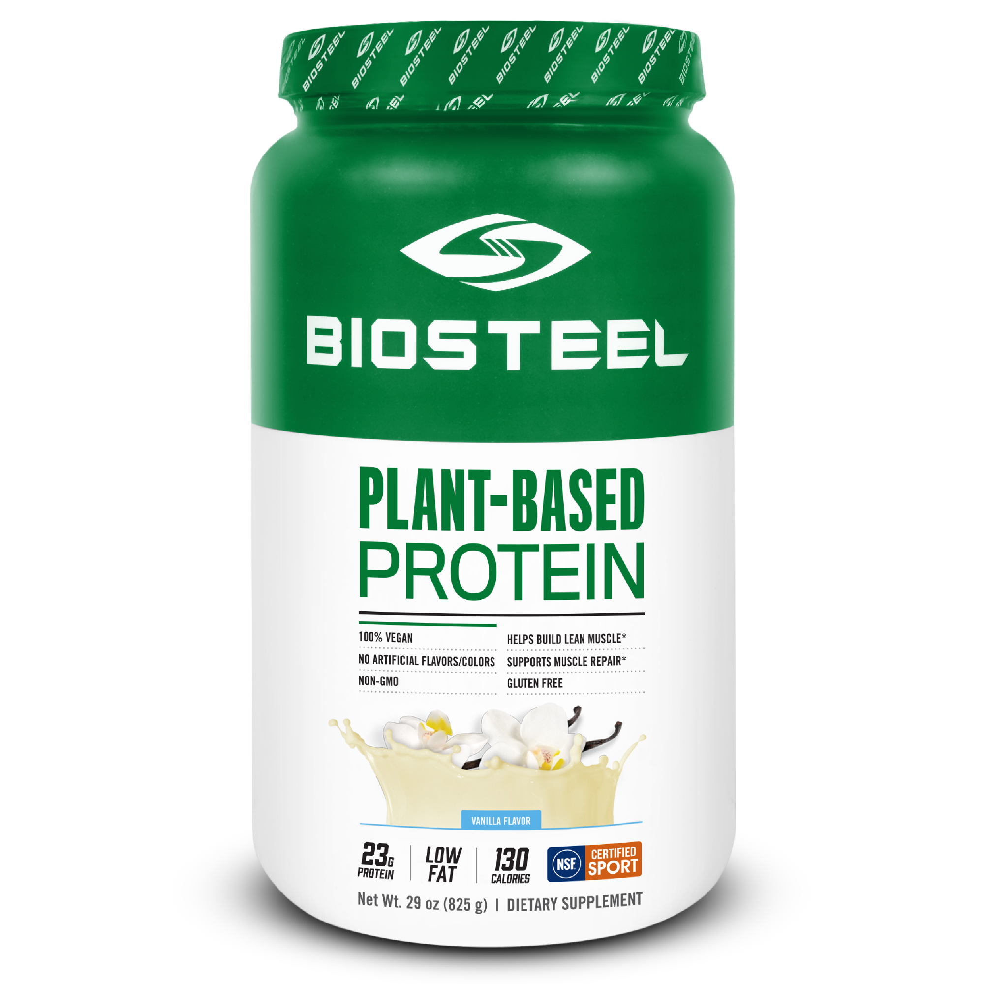 BioSteel Plant-Based Protein Powder, Sugar Free, Vegan and Non-GMO Post Workout Formula, Vanilla, 25 Servings