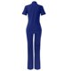 thumbnail image 4 of Gibobby Blusa Mujer Ropa de mujer Moda deportiva Pantalones de dos piezas Conjunto de bolsillo Chándales Conjuntos de ropa de mujer（Azul， L), 4 of 5