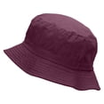 thumbnail image 3 of Camping Tent Scene Embroidered Bucket Hat - Burgundy OSFM, 3 of 5