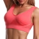 thumbnail image 1 of Qarigey Sujetador deportivo inalámbrico para mujer, chaleco para dormir, para correr, para correr, para verano, a prueba de golpes, transpirable Ropa interior Rojo Qarigey AP013078-04, 1 of 6