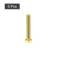 thumbnail image 3 of Unique Bargains Brass Hex Bolts, 1/4-20x1-3/4' 5 Pack Fully Thread Grade 4.8 Machine Screws, 3 of 4