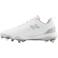 thumbnail image 4 of New Balance Womens FUSEv5 Low Metal Softball Cleats White/Grey 7.5, 4 of 6