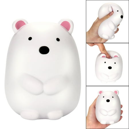 Polar Bear Patch - DZT1968 12cm Jumbo Squishy Cute Polar Bear Cream Scented Squishies Slow Rising Charm Toy