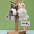 thumbnail image 4 of Lindo muñeco de conejo de peluche Verosimilitud, conejito, llavero, bolso, colgante, juguetes de peluche, regalos de cumpleaños para bebés y niños, conejos de juguete, 4 of 5