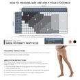 thumbnail image 2 of Truform Collants de Maternité Transparents : 15 - 20 mmHg, Noir, Grand, 2 of 7
