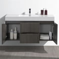 thumbnail image 3 of Fresca Valencia 48" Gray Oak Wall Hung Modern Bathroom Vanity, 3 of 3