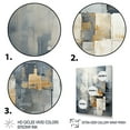 thumbnail image 3 of Designart "Urban Abstract in Grey and White III" Abstract Framed Wall Art - Modern Grey Abstract Collages Entryway Framed Wall Art, 3 of 6