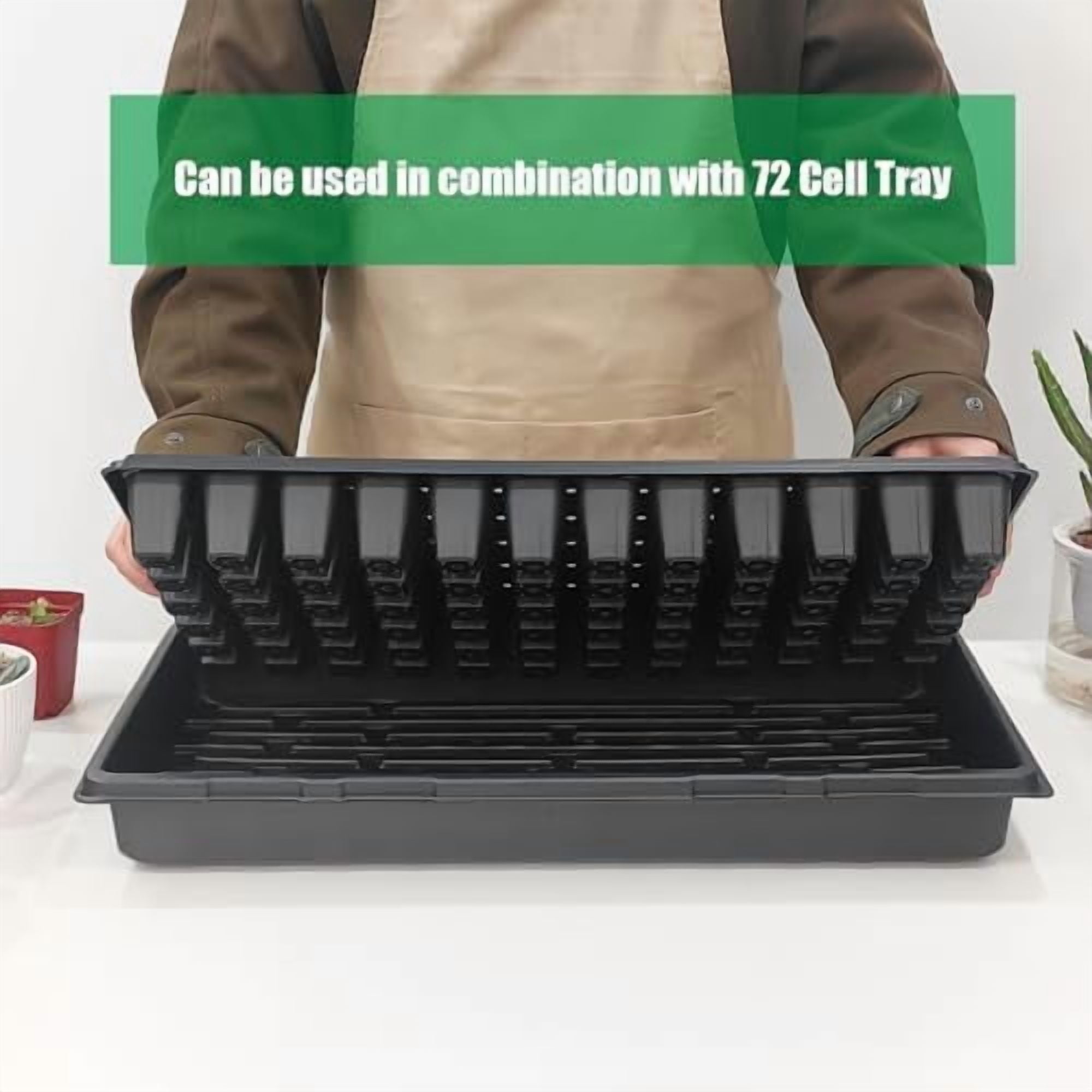 Tekola 18-Pack 1020 Seedling Trays with Holes - Extra Strength Heavy Duty,10" x 20", Reusable 1020 Nursery Trays for Seed Germination, Plant Propagation, Garden Seed Starter and Microgreens
