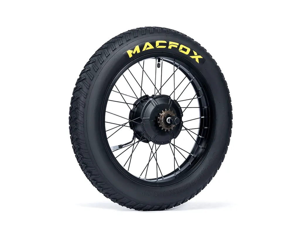 Macfox X1S E-bike Rear Wheel Set, 750W Peak Motor, 20MPH,20'' x 4in Fat Tires.