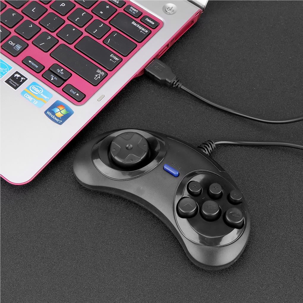 Buy For SEGA USB Classic Gamepad 6 Buttons USB Gaming Joystick Holder