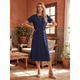 thumbnail image 2 of Vestido De Mujer Midi Casual Stretch Para Diario Y Salida, 2 of 5