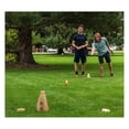thumbnail image 3 of Backyard Set - Lawn Game for Summertime Fun, Reunions, Camping, Parties, BBQs, Picnics & Beach Days – All Wood Outdoor Yard Game Combining Horseshoes, Bocce Ball & Bowling, 3 of 8