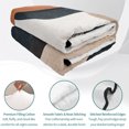 thumbnail image 4 of King Quilt Set 96''x106'', Black Brown Abstract Art Lightweight Summer Bedspread Coverlet Set with 2 Pillow Shams, Modern Geometric Luxury Breathable All Season Quilt Bedding for Bedroom/Guest Room, 4 of 9