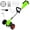 Green, variant on Garden Weed Pulling Tool Eater Grass String Trimme-r,Grass Trimme-r Eater With Wheel,Without 24V Lithium- Batteries